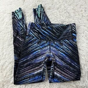 Lululemon Speed Wunder Tight *Nulux Tropics Speed Wunder Under Blue Black